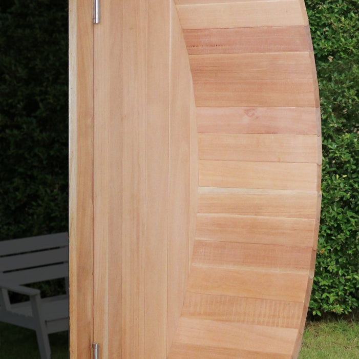 Electric Barrel Sauna with Canopy