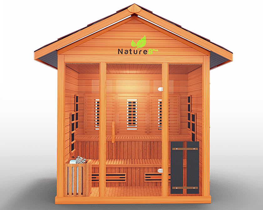 Nature 8 plus Medical Hybrid Outdoor Sauna