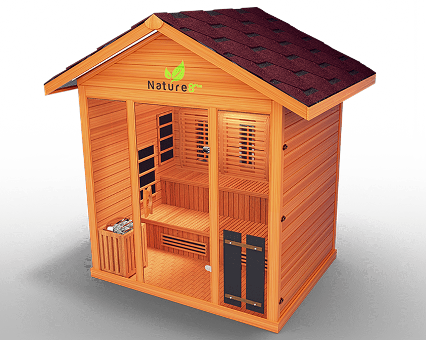 Nature 8 plus Medical Hybrid Outdoor Sauna